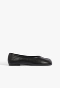 Yumi Leather Ballet Flat 5 Black Leather - Schutz Shoes