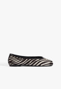 Yumi Leather Ballet Flat 5 Animal Print Leather - Schutz Shoes