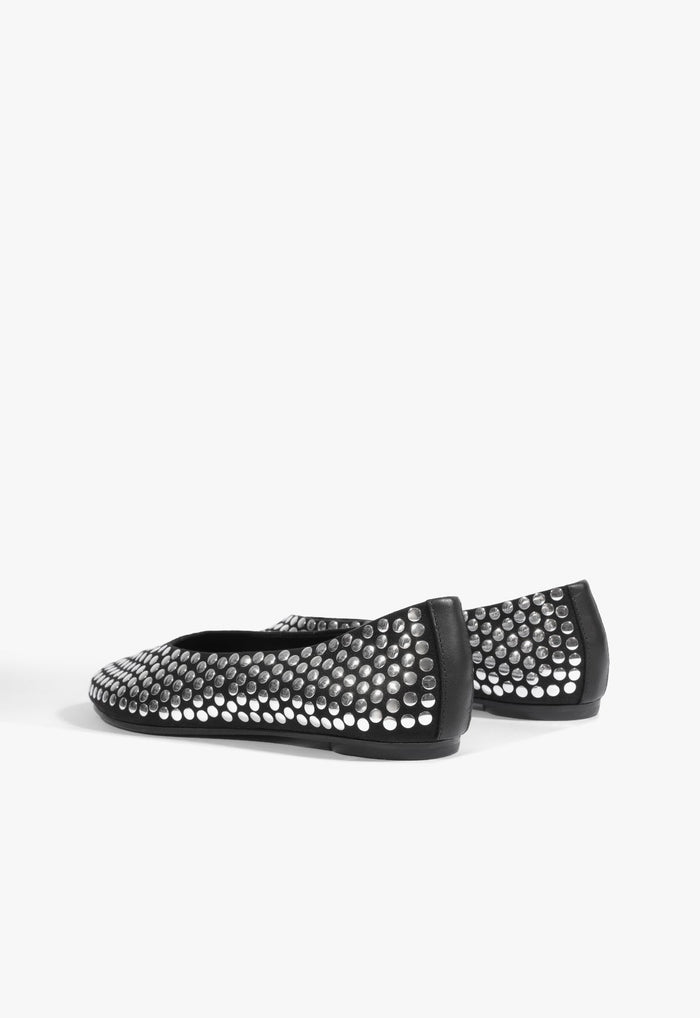 Yumi Studs Leather Ballet Flat - Schutz Shoes