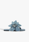 Zaya Fabric Sandal 5 Classic Blue Fabric - Schutz Shoes
