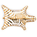 zebra stacking dish porcelain white silver - front view