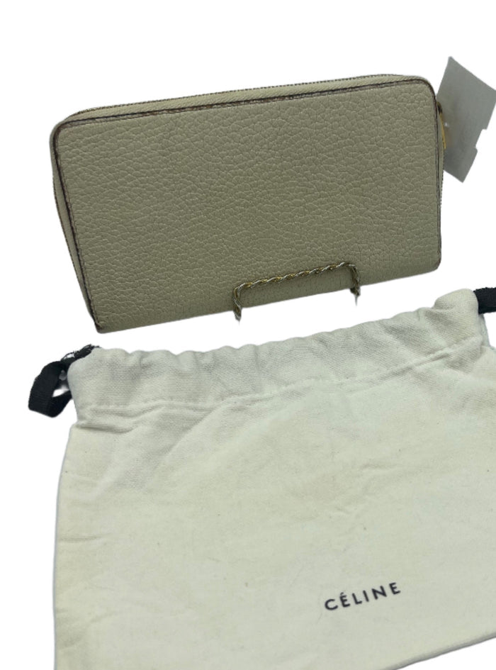 Celine Zip Around Calfskin Designer Wallet